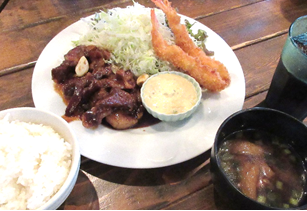 とんてき&エビフライ 1,700円